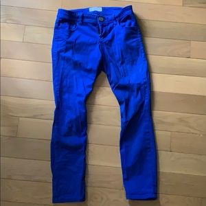 Royal blue soft stretchy jeans